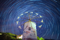 小豆島の星景