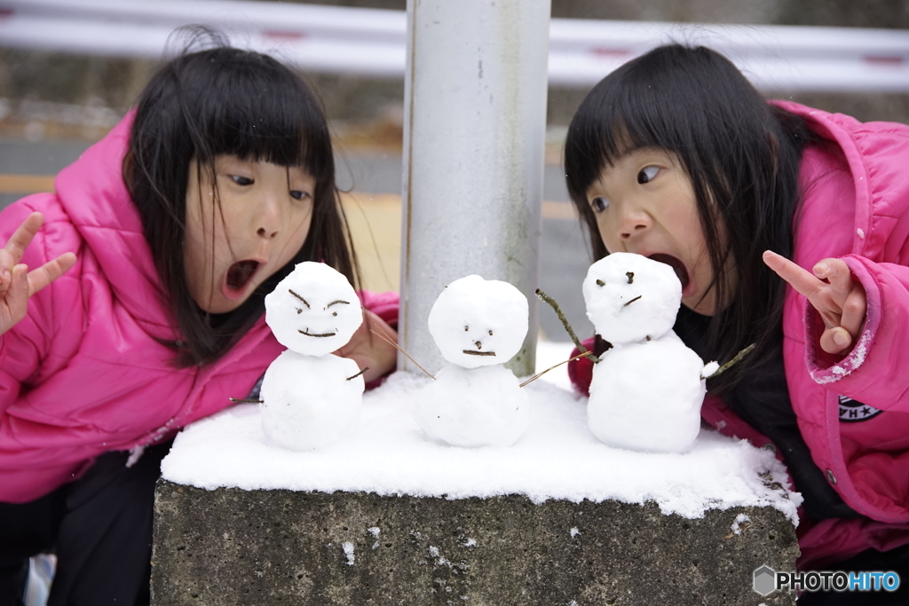 雪だるま食べ〜よ〜♫・・・