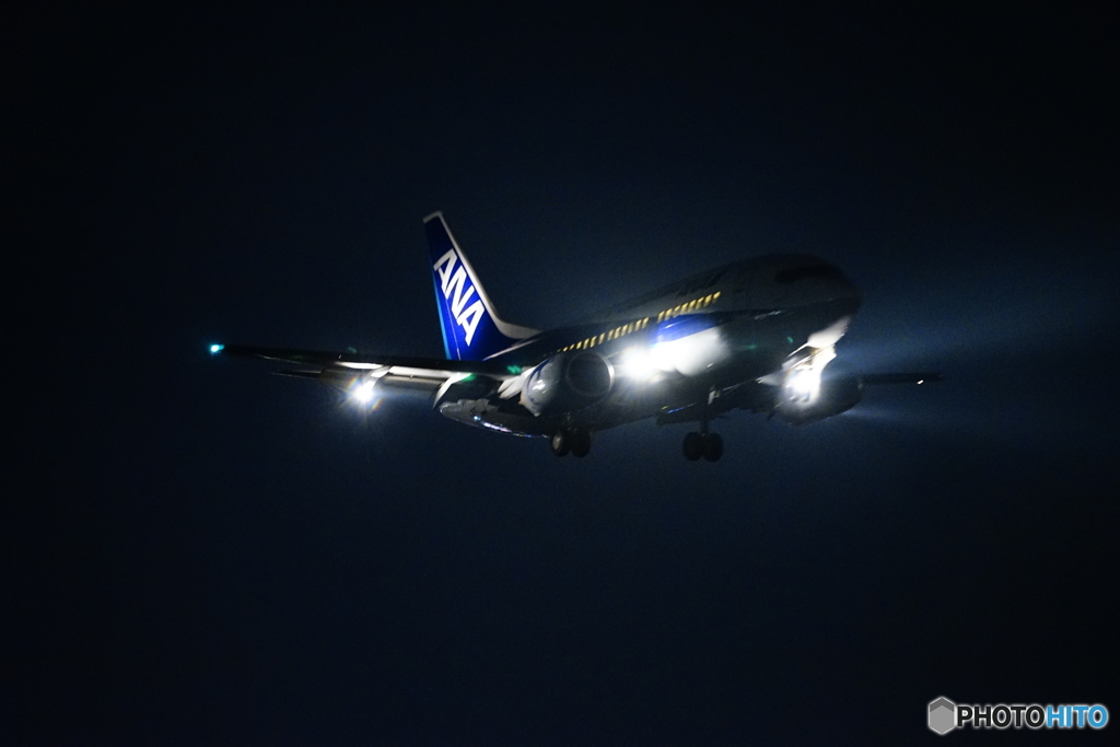 夜の流し撮りとか