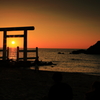 夏の夕焼け
