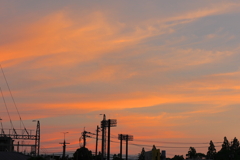 焼け行く空