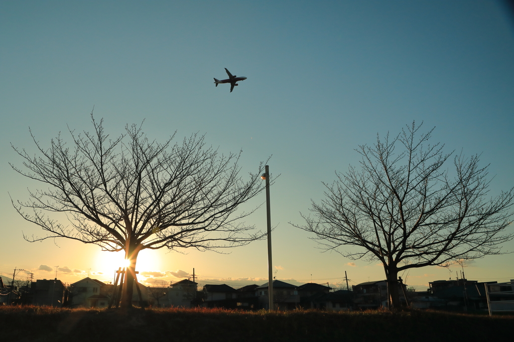 夕景の空