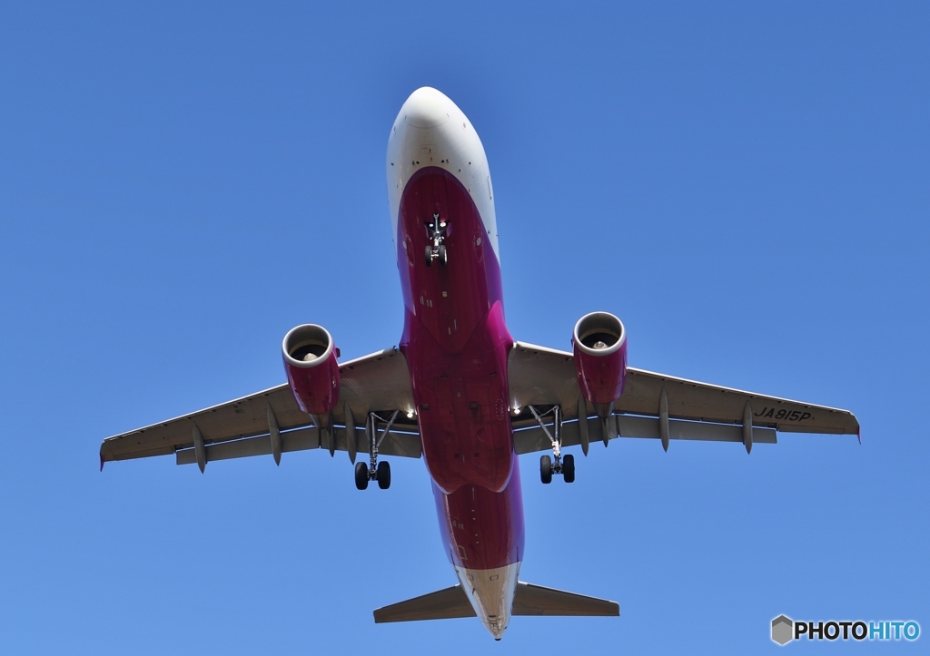 上空を