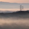 朝靄に包まれて