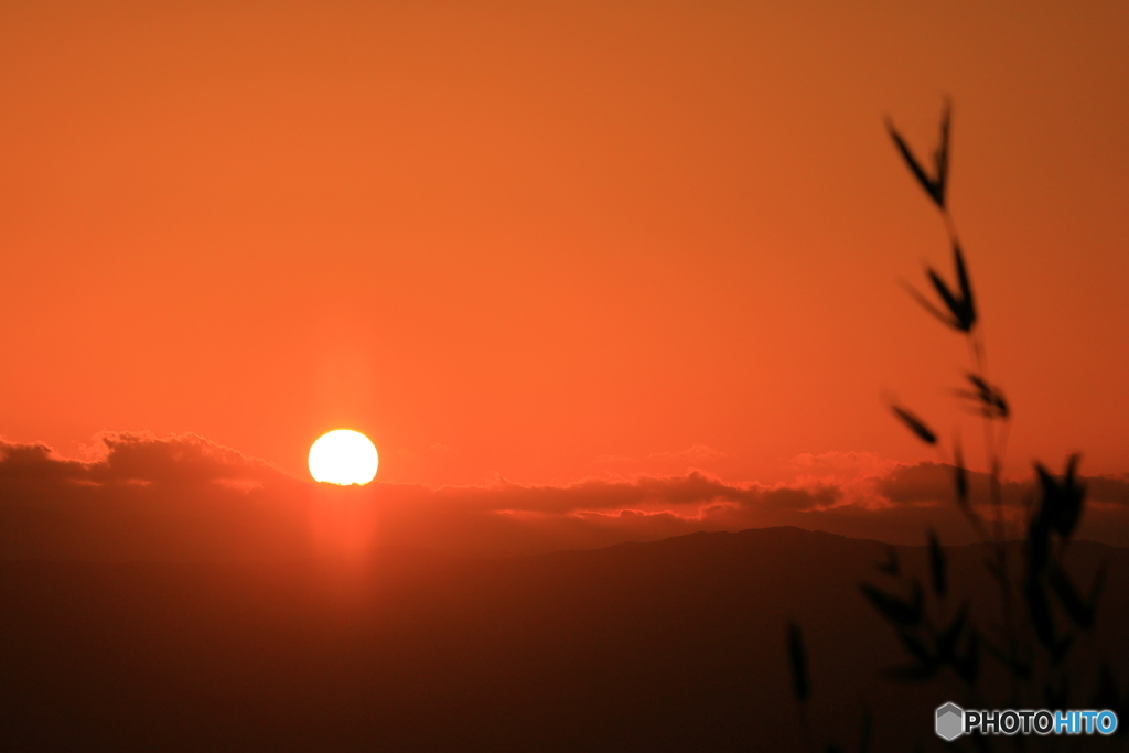 夕焼けを楽しむ