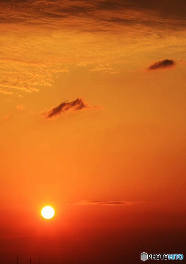 初夏の夕焼け
