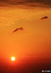 初夏の夕焼け