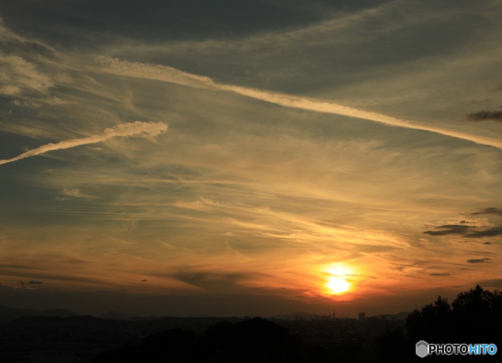 夕暮と雲