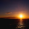 日間賀島からの夕陽