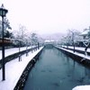 倉敷美観地区の雪景色
