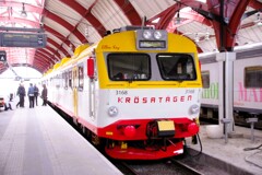 マルメ中央駅にて