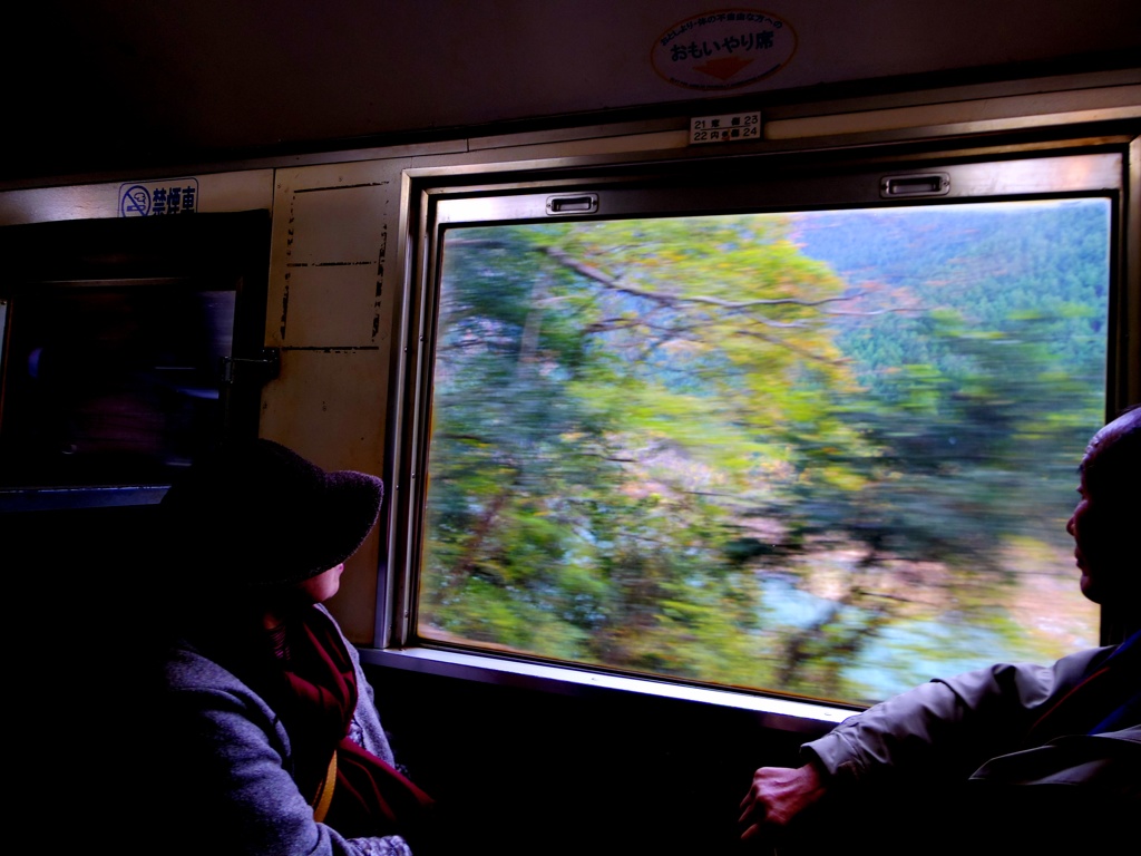 美術館のような車窓