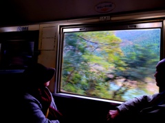 美術館のような車窓