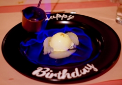 ラム酒の演出　＠Happy Birthday