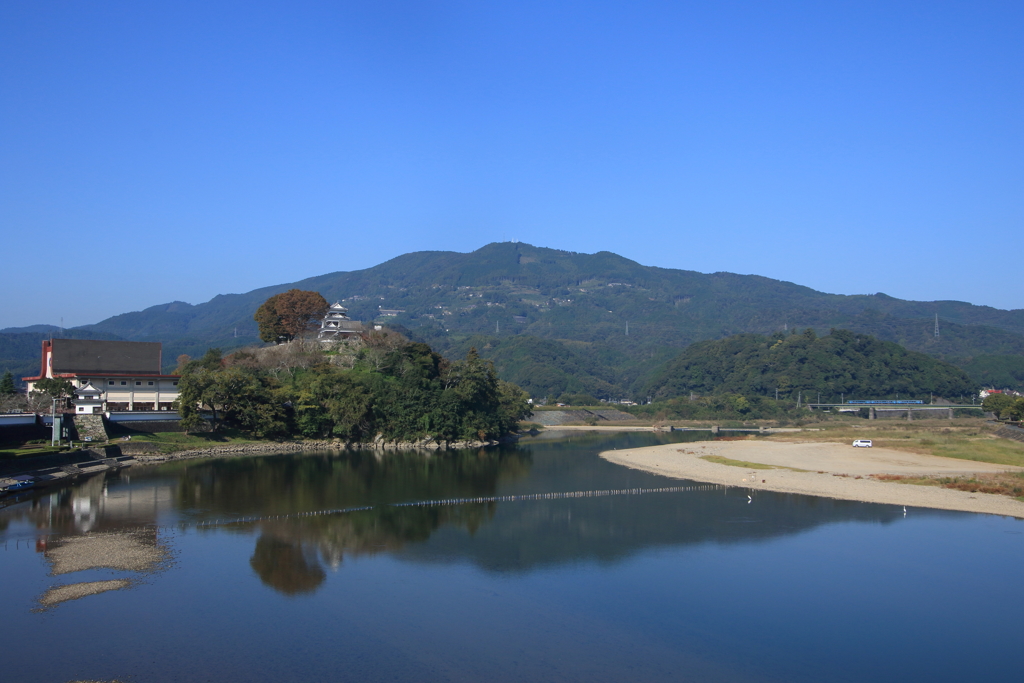 大洲城と特急宇和海