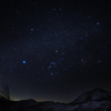 日光白根山と冬の星座 1