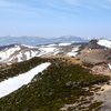 安達太良山山頂から牛の背方面
