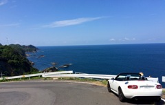 ロードスターと日本海