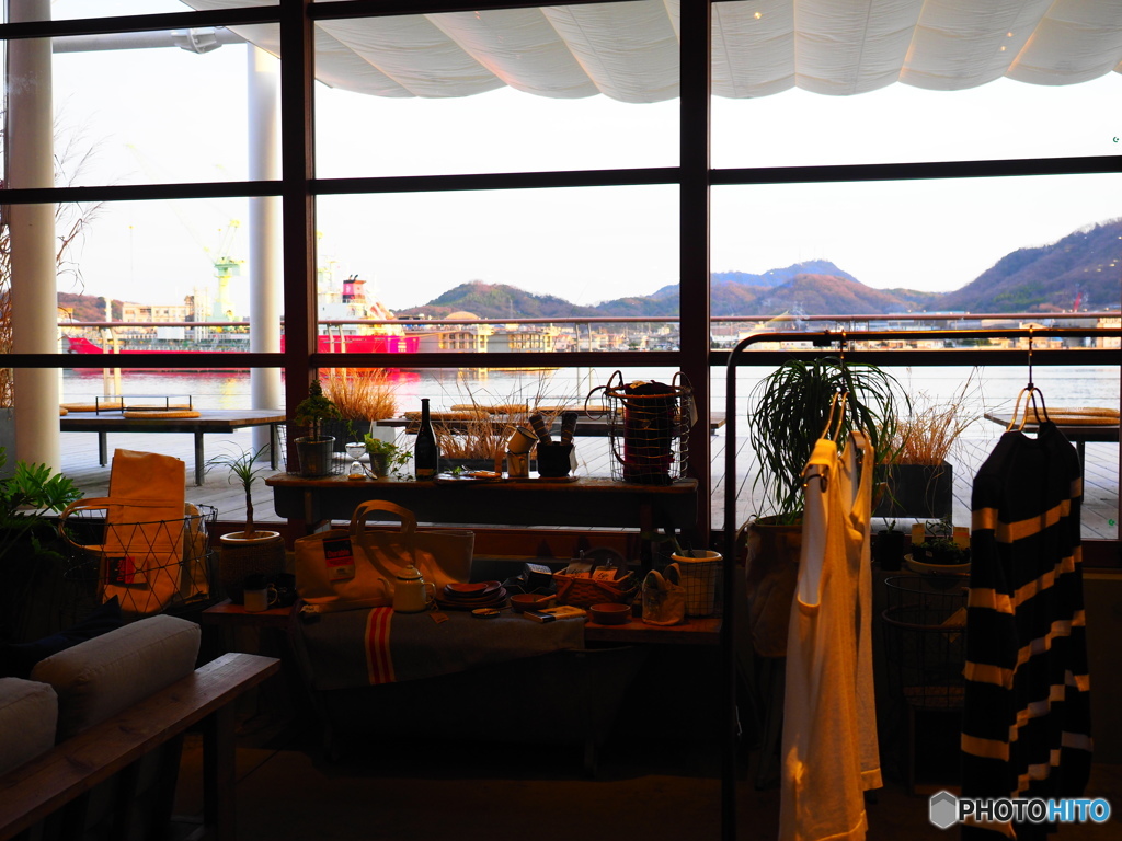 a view through the window