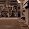 踏切を越えて