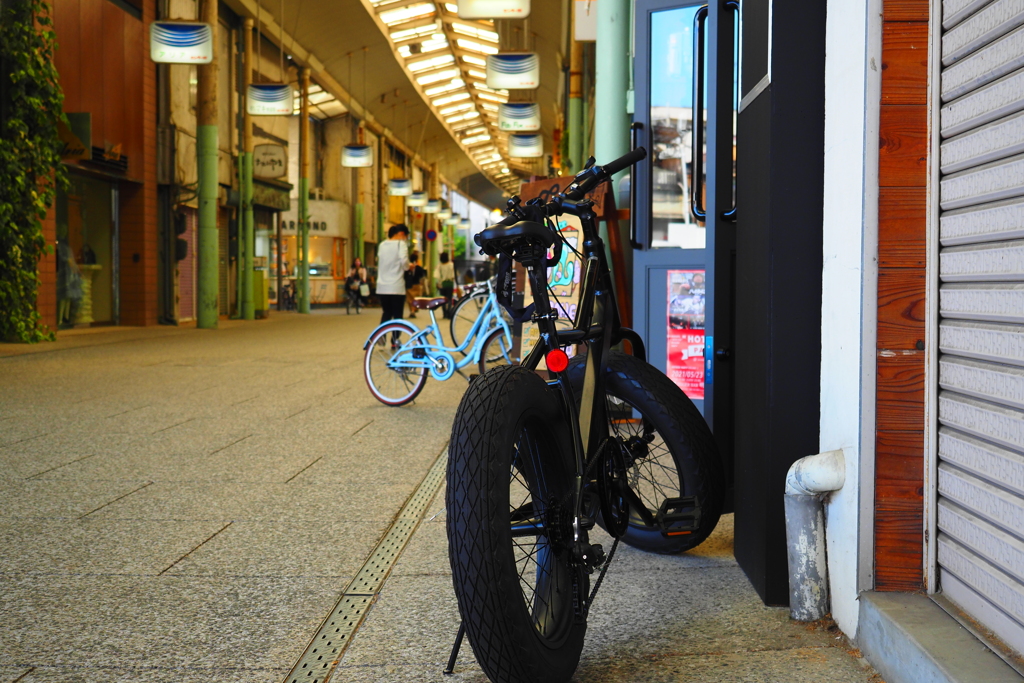 fat bike on the street