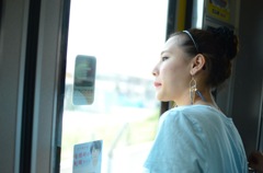 車中にて