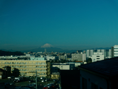 湘南モノレール　車窓からの富士山