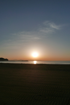 朝の片瀬海岸