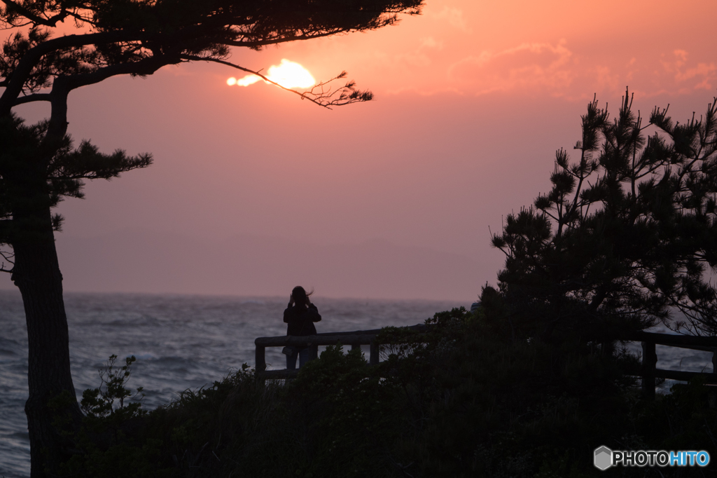 夕日