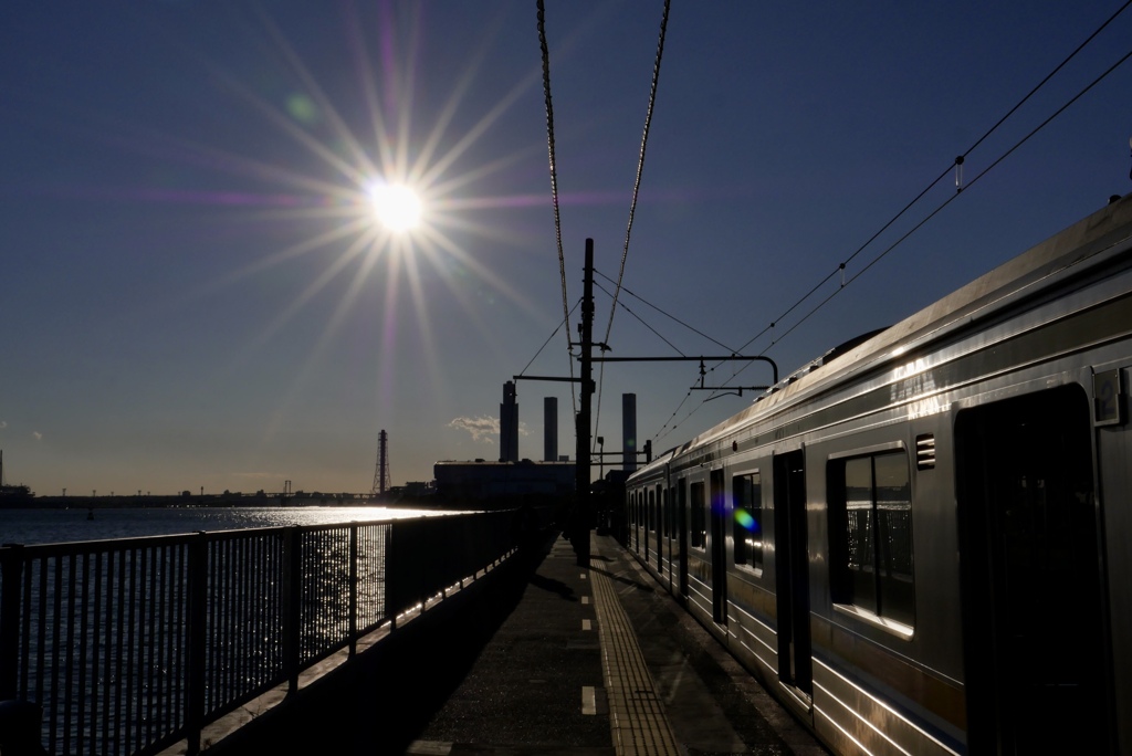 海の見える駅