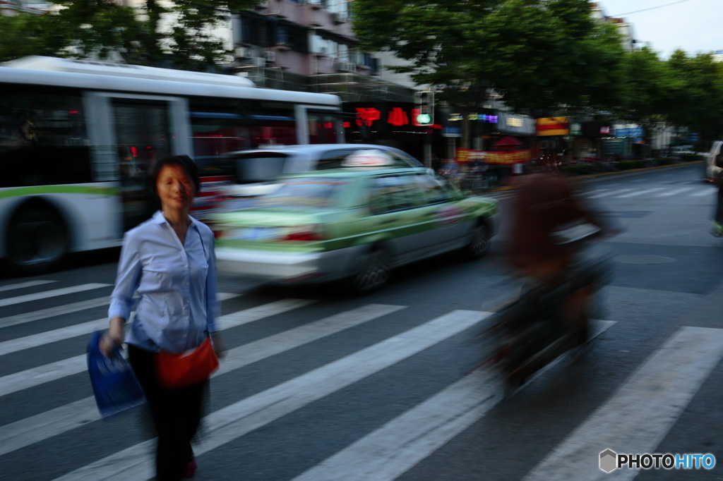 ある交差点で…