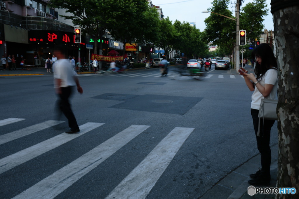 ある交差点で…