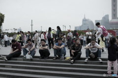 In Shanghai　上海の日常　人に疲れた人たち