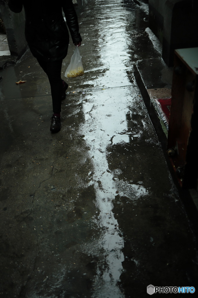 雨の日の買い物