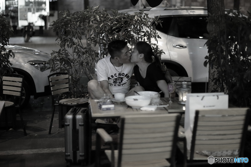 In Shanghai　愛のカタチ食後にて