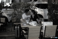 In Shanghai　愛のカタチ食後にて