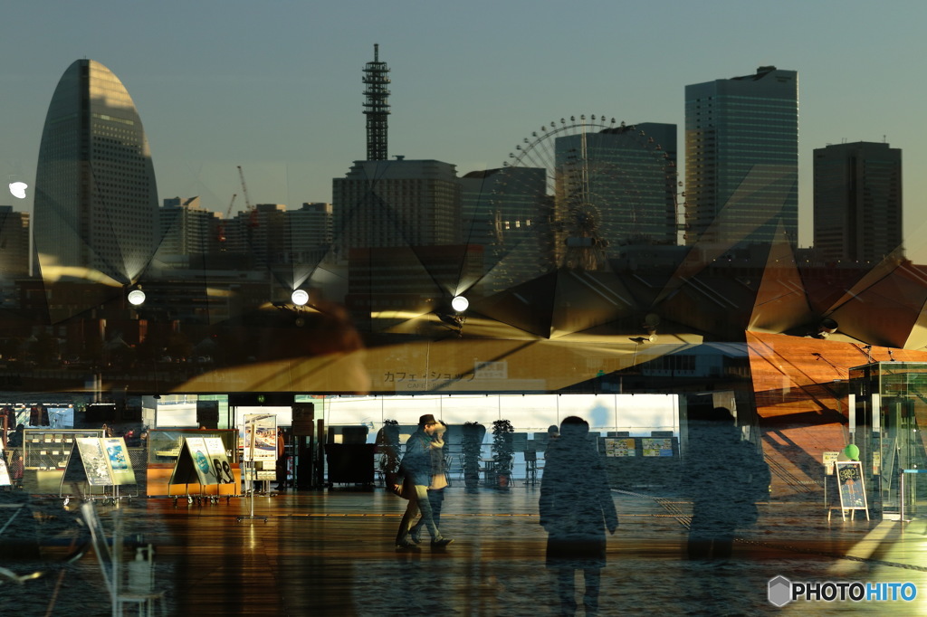 横浜にて