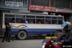 In Nepal　公共バス