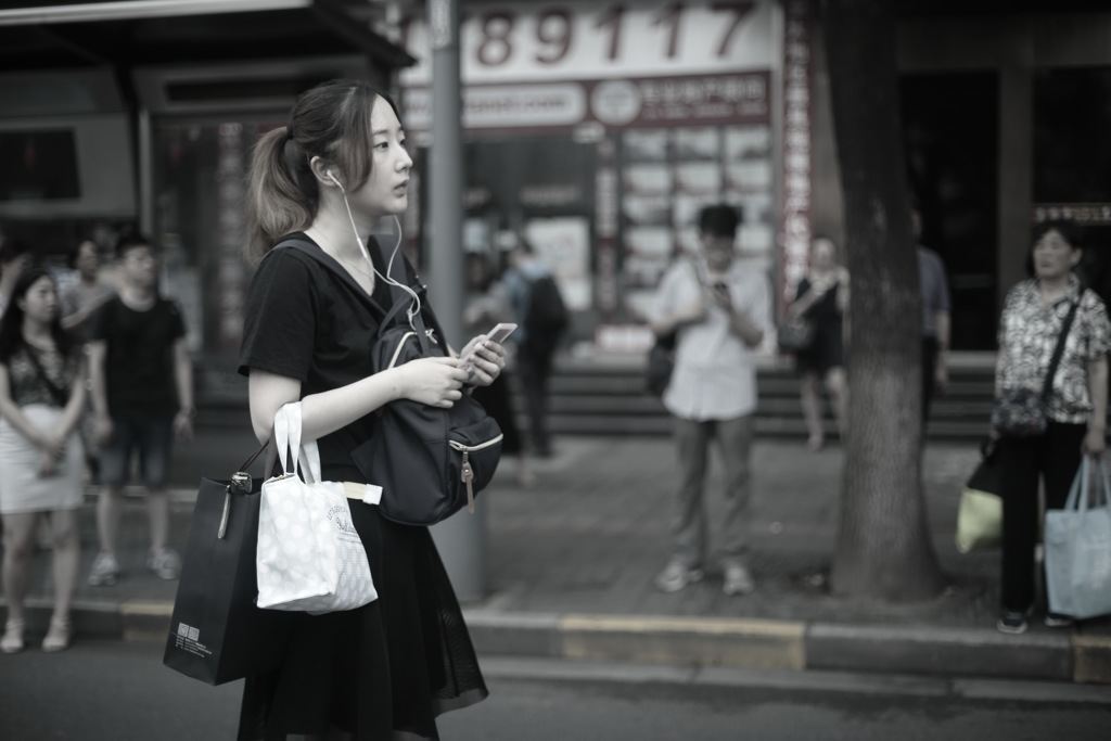 In Shanghai　印象的な彼女