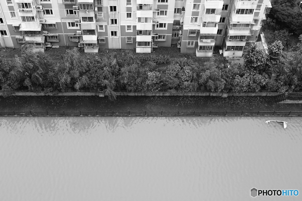 In Shanghai　人気のない地帯