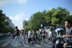 In Shanghai　通勤の風景