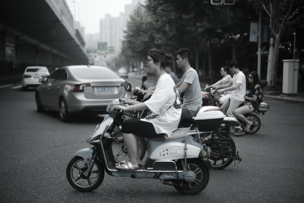 In Shanghai　通勤の風景