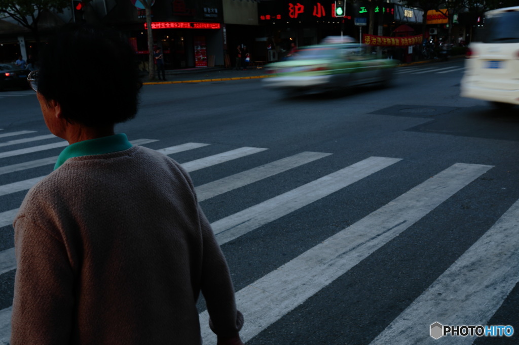 ある交差点で…