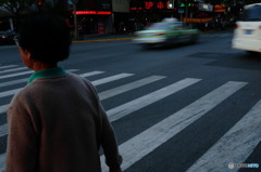 ある交差点で…