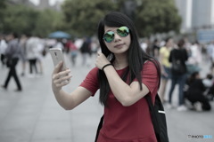 In Shanghai　上海の日常　私を撮ってたの？