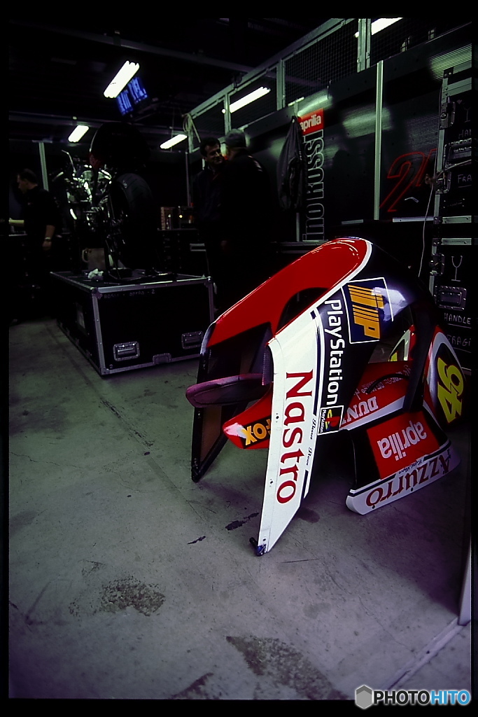 1997_WGP 日本GP Valentino Rossi Pit Garage