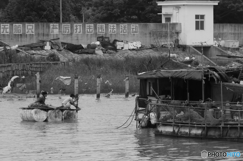 In Shanghai　自作筏