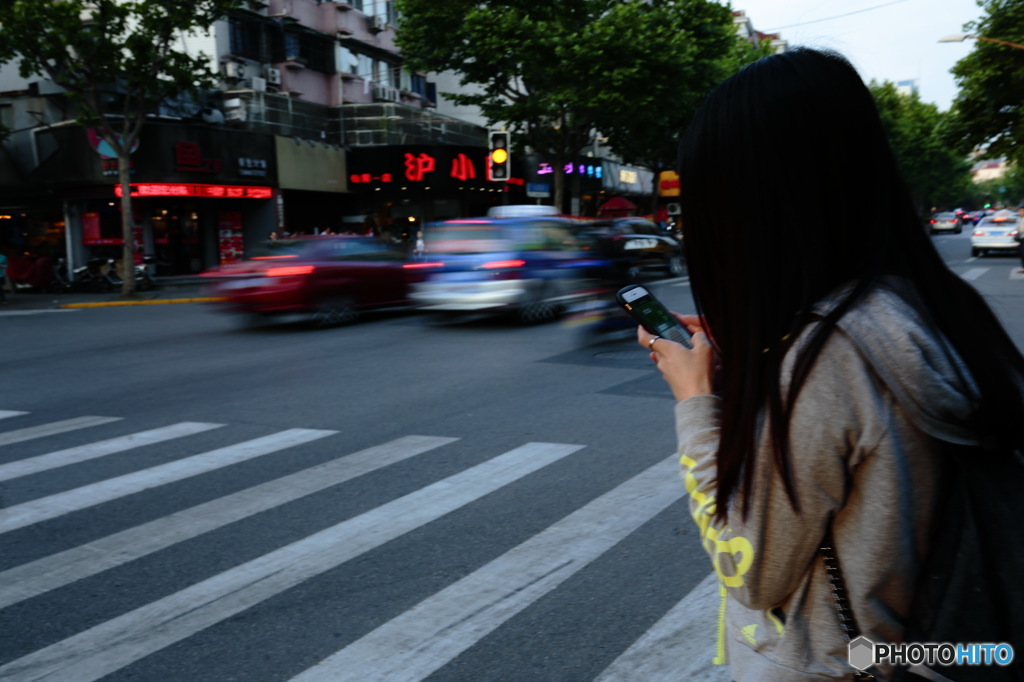 ある交差点で…