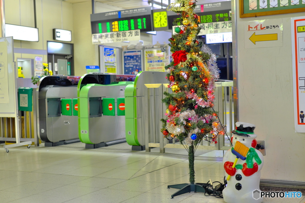 新前橋駅とクリスマスと