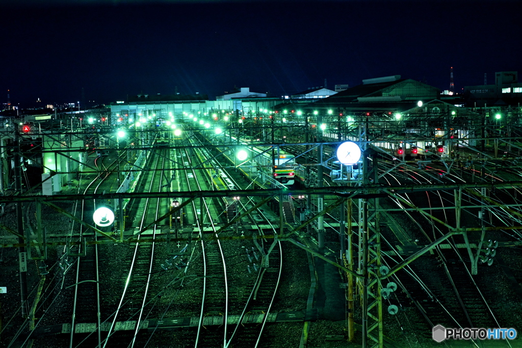 新前橋駅の夜景⑤